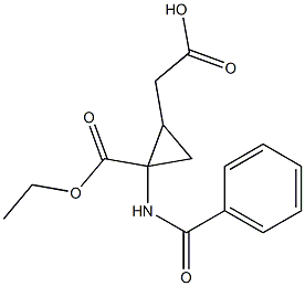 2-(Carboxymethyl)-1-(benzoylamino)cyclopropane-1-carboxylic acid 1-ethyl ester