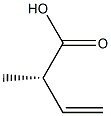 [S,(+)]-2-Methyl-3-butenoic acid 结构式
