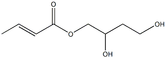 (E)-2-Butenoic acid 2,4-dihydroxybutyl ester Structure
