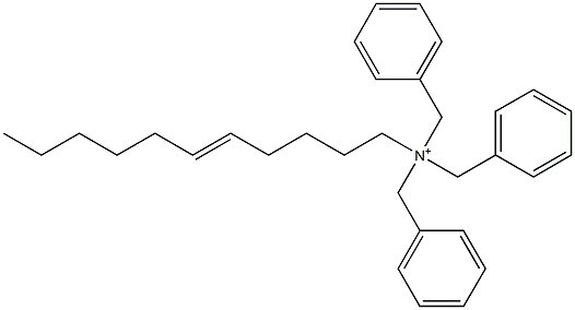 (5-Undecenyl)tribenzylaminium Struktur