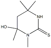 3,4,5,6-Tetrahydro-4-hydroxy-3,4,6,6-tetramethyl-2(1H)-pyrimidinethione Struktur