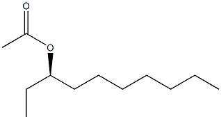 (+)-Acetic acid (R)-1-ethyloctyl ester Struktur