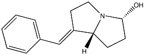 (5R,7aR)-1-Benzylidenehexahydro-1H-pyrrolizin-5-ol Structure