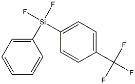 1-(Trifluoromethyl)-4-[difluoro(phenyl)silyl]benzene Structure
