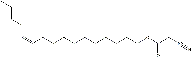 2-[[(Z)-11-ヘキサデセニル]オキシ]-2-オキソエタンジアゾニウム 化学構造式