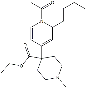 1-Methyl-4-[(1,2-dihydro-1-acetyl-2-butylpyridin)-4-yl]piperidine-4-carboxylic acid ethyl ester