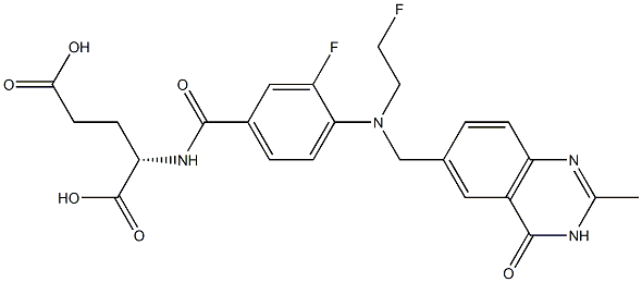 (2S)-2-[3-Fluoro-4-[N-[(3,4-dihydro-2-methyl-4-oxoquinazolin)-6-ylmethyl]-N-(2-fluoroethyl)amino]benzoylamino]glutaric acid