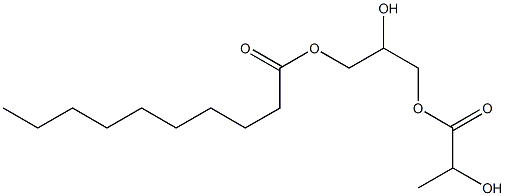 2-Hydroxypropionic acid 2-hydroxy-3-decanoyloxypropyl ester