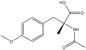 (R)-2-(Acetylamino)-3-(4-methoxyphenyl)-2-methylpropionic acid Structure