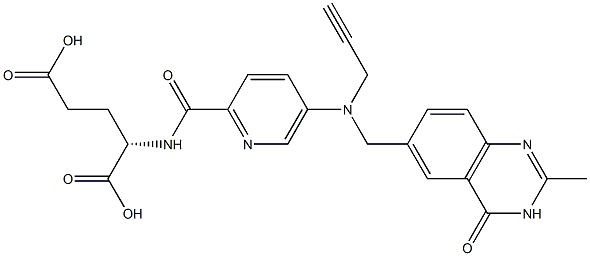 (2S)-2-[5-[N-(2-Propynyl)-N-[[(3,4-dihydro-2-methyl-4-oxoquinazolin)-6-yl]methyl]amino]-2-pyridinylcarbonylamino]glutaric acid