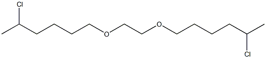 1,2-ビス(5-クロロヘキシルオキシ)エタン 化学構造式