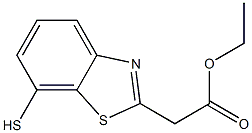 7-メルカプトベンゾチアゾール-2-酢酸エチル 化学構造式