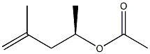 (+)-Acetic acid (R)-4-methyl-4-pentene-2-yl ester Structure