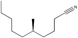 [R,(-)]-5-メチルデカンニトリル 化学構造式