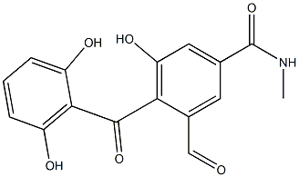  N-Methyl-3-formyl-5-hydroxy-4-(2,6-dihydroxybenzoyl)benzamide