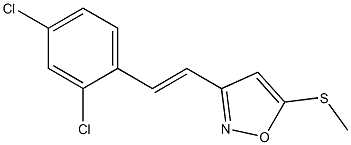 3-[(E)-2-[2,4-Dichlorophenyl]vinyl]-5-(methylthio)isoxazole