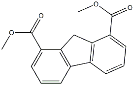 9H-Fluorene-1,8-dicarboxylic acid dimethyl ester Structure