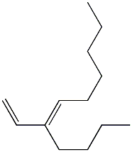 (3E)-3-ブチル-1,3-ノナジエン 化学構造式