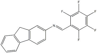 2-[(2,3,4,5,6-Pentafluorobenzylidene)amino]-9H-fluorene Struktur