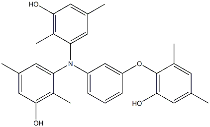  N,N-Bis(3-hydroxy-2,5-dimethylphenyl)-3-(6-hydroxy-2,4-dimethylphenoxy)benzenamine