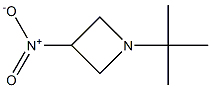 1-tert-ブチル-3-ニトロアゼチジン 化学構造式