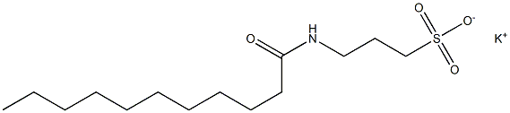 3-Undecanoylamino-1-propanesulfonic acid potassium salt Struktur