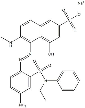  5-[[4-Amino-2-[(N-ethyl-N-phenylamino)sulfonyl]phenyl]azo]-4-hydroxy-6-methylaminonaphthalene-2-sulfonic acid sodium salt