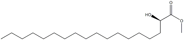 (R)-2-ヒドロキシオクタデカン酸メチル 化学構造式