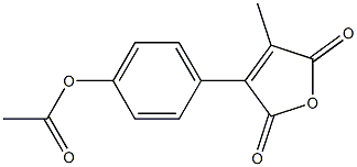 3-(4-Acetyloxyphenyl)-4-methylfuran-2,5-dione Struktur