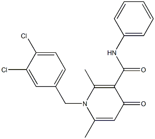 1-(3,4-Dichlorobenzyl)-1,4-dihydro-2,6-dimethyl-N-phenyl-4-oxopyridine-3-carboxamide|
