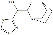 (キヌクリジン-2-イル)(2-チアゾリル)メタノール 化学構造式