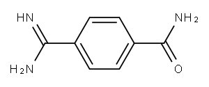 4-アミジノベンズアミド 化学構造式