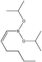 (Z)-1-[ビス(イソプロポキシ)ボリル]-1-ヘキセン 化学構造式