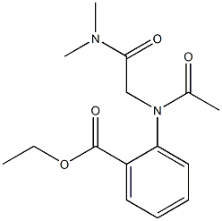  2-[N-Acetyl-N-(dimethylcarbamoylmethyl)amino]benzoic acid ethyl ester
