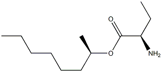 (R)-2-Aminobutanoic acid (R)-1-methylheptyl ester Struktur