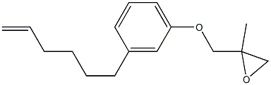 3-(5-Hexenyl)phenyl 2-methylglycidyl ether Structure
