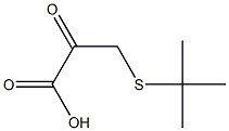 3-(tert-ブチルチオ)ピルビン酸 化学構造式