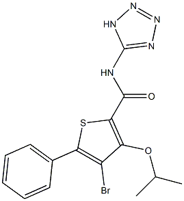  3-Isopropyloxy-4-bromo-5-phenyl-N-(1H-tetrazol-5-yl)thiophene-2-carboxamide