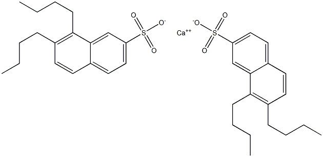 Bis(7,8-dibutyl-2-naphthalenesulfonic acid)calcium salt Structure