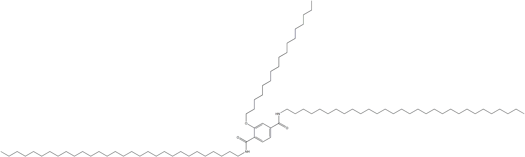 2-(Heptadecyloxy)-N,N'-ditriacontylterephthalamide 结构式