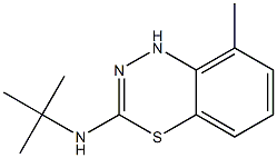 3-tert-ブチルアミノ-8-メチル-1H-4,1,2-ベンゾチアジアジン 化学構造式