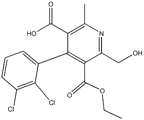 2-Hydroxymethyl-6-methyl-4-(2,3-dichlorophenyl)pyridine-3,5-dicarboxylic acid 3-ethyl ester