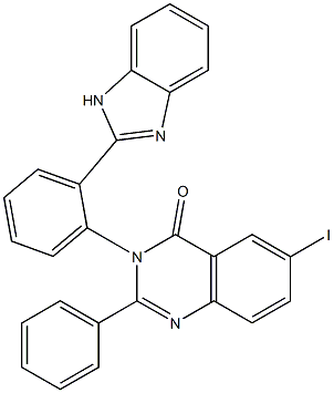 3-[2-(1H-Benzimidazol-2-yl)phenyl]-6-iodo-2-phenylquinazolin-4(3H)-one