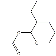 2-Acetyloxy-3-ethyltetrahydro-2H-pyran Structure
