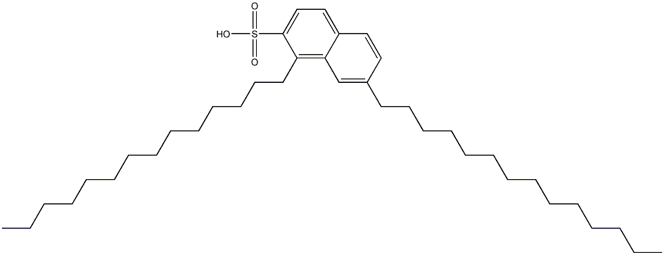  1,7-Ditetradecyl-2-naphthalenesulfonic acid