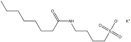 4-Capryloylamino-1-butanesulfonic acid potassium salt Structure