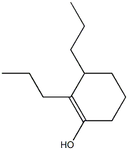 2,3-Dipropyl-1-cyclohexen-1-ol 结构式