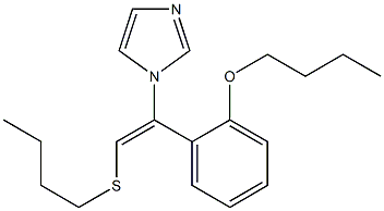 1-[(E)-2-Butylthio-1-(2-butoxyphenyl)ethenyl]-1H-imidazole Structure