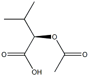 [R,(+)]-2-Acetyloxy-3-methylbutyric acid Structure
