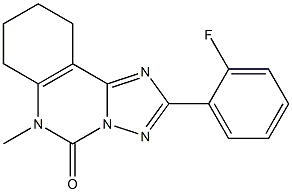 2-(2-Fluorophenyl)-7,8,9,10-tetrahydro-6-methyl[1,2,4]triazolo[1,5-c]quinazolin-5(6H)-one